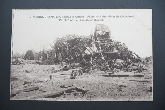 Pohlednice Méricourt – Fosse č. 5 dolů Courrières (x9609)