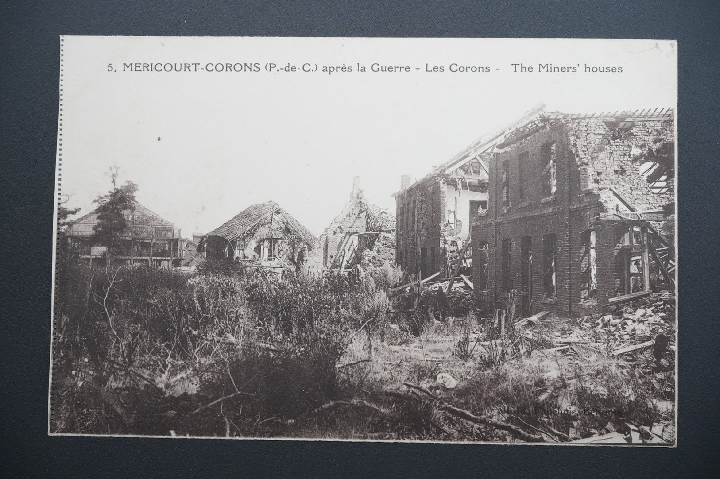 Pohlednice Méricourt-Corons – hornické domy po válce (x9611)