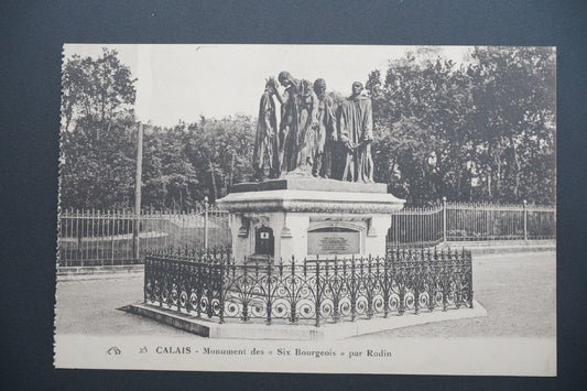 Pohlednice 25 CALAIS - MONUMENT DES SIX BOURGEOIS PAR RODIN (x9620)
