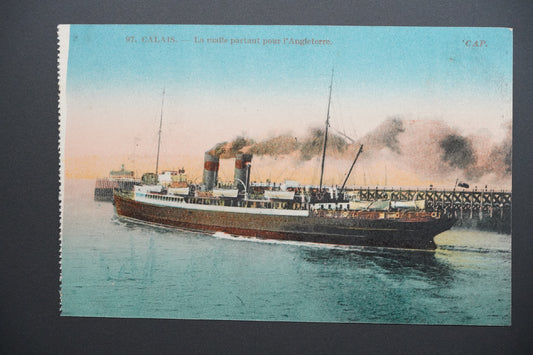 Pohlednice 97. CALAIS. - La malle partant pour l`Angleterre (x9629)