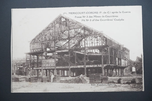 Pohlednice Méricourt-Corons – Fosse č. 3 po válce (x9650)