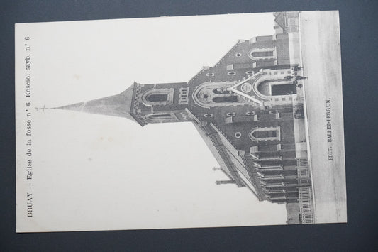 Pohlednice BRUAY - Eglise de la fosse n.6. Kosciol szyb n.6 (x9659)