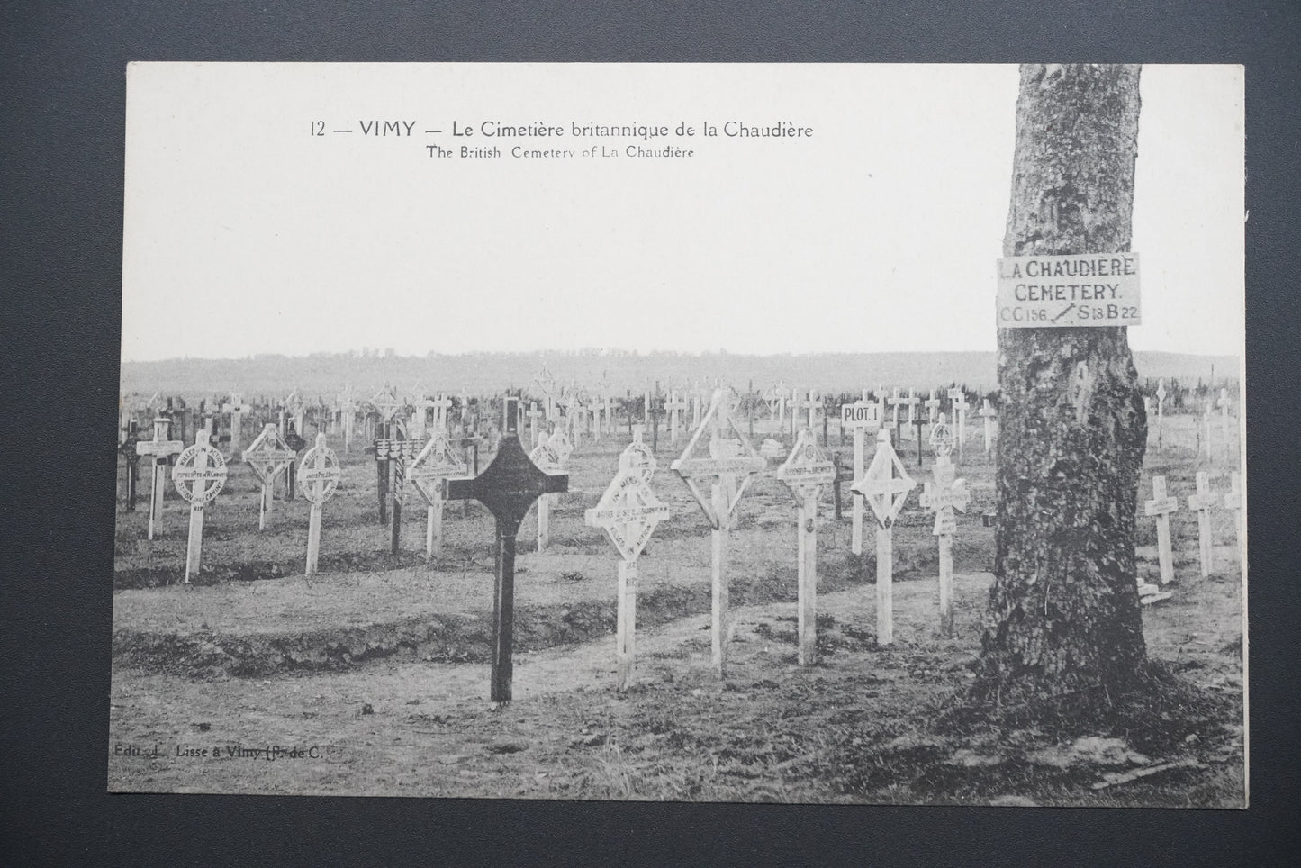 Pohlednice Vimy – britský hřbitov La Chaudière (x9660)