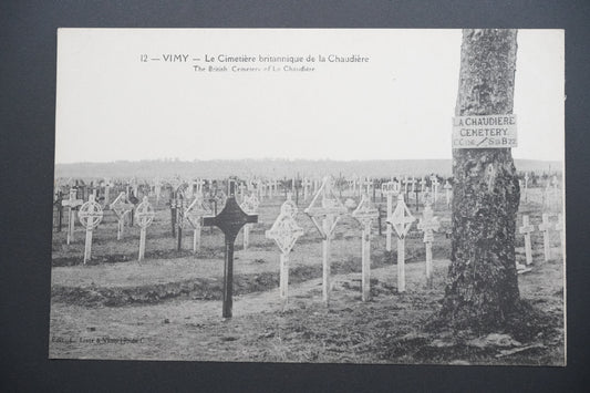 Pohlednice Vimy – britský hřbitov La Chaudière (x9660)