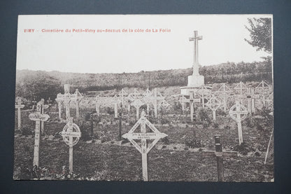 Pohlednice Vimy – hřbitov Petit-Vimy nad La Folie (x9664)