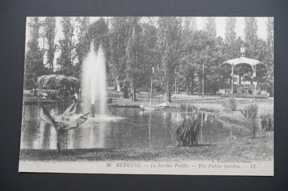 Pohlednice Béthune – veřejná zahrada (x9682)