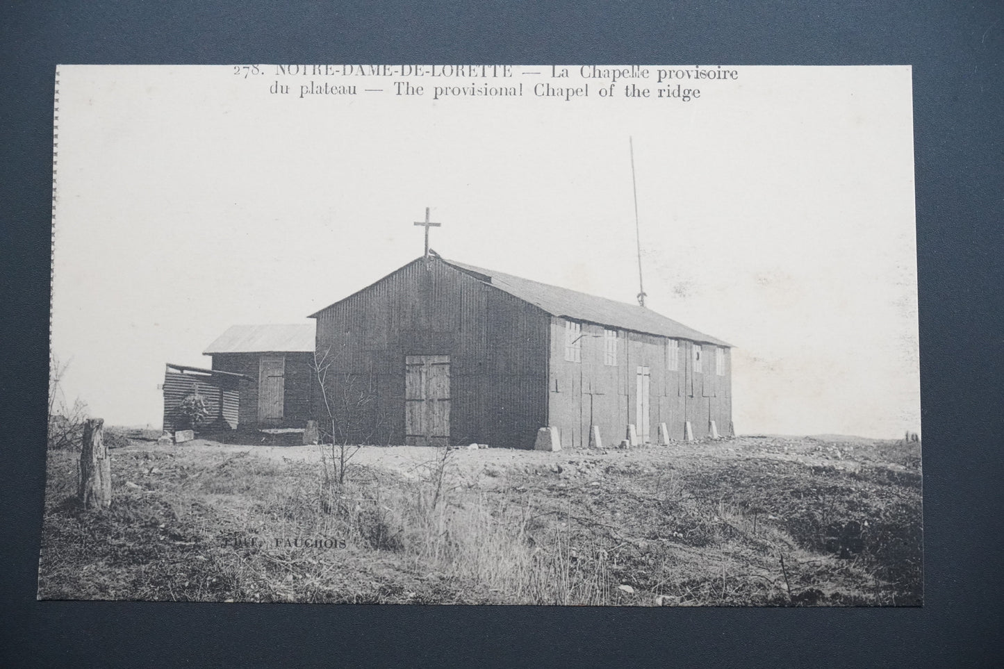 Pohlednice N.-D.-de-Lorette – provizorní kaple na platu (x9690)