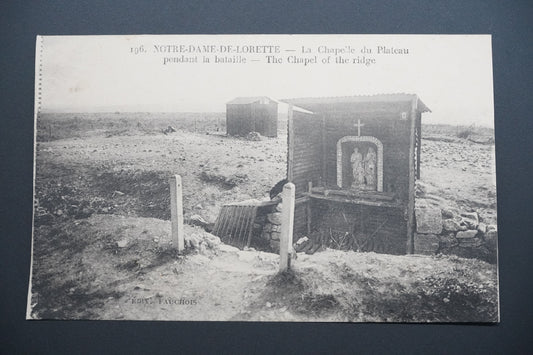 Pohlednice N.-D.-de-Lorette – kaple během bitvy (x9692)