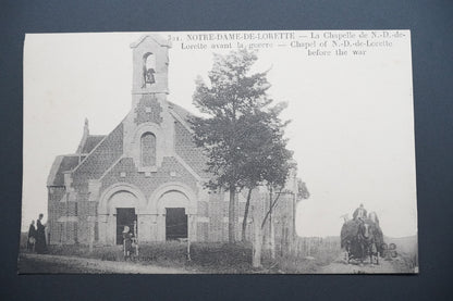 Pohlednice N.-D.-de-Lorette – kaple před válkou (x9693)