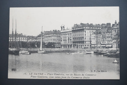 Pohlednice Le Havre – nám. Gambetta od doků (x9718)
