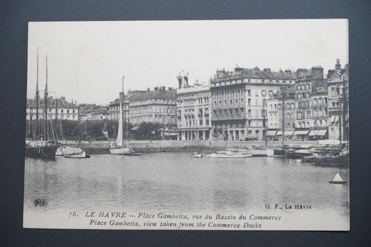 Pohlednice Le Havre – nám. Gambetta od doků (x9718)