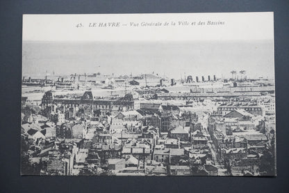 Pohlednice Le Havre – celkový pohled na město a doky (x9720)