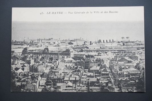 Pohlednice Le Havre – celkový pohled na město a doky (x9720)