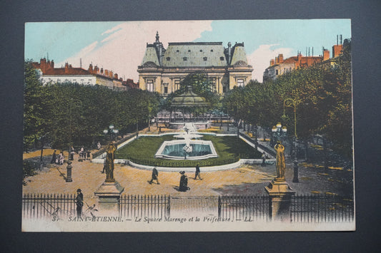 Pohlednice St-Étienne – nám. Marengo a prefektura (x9725)