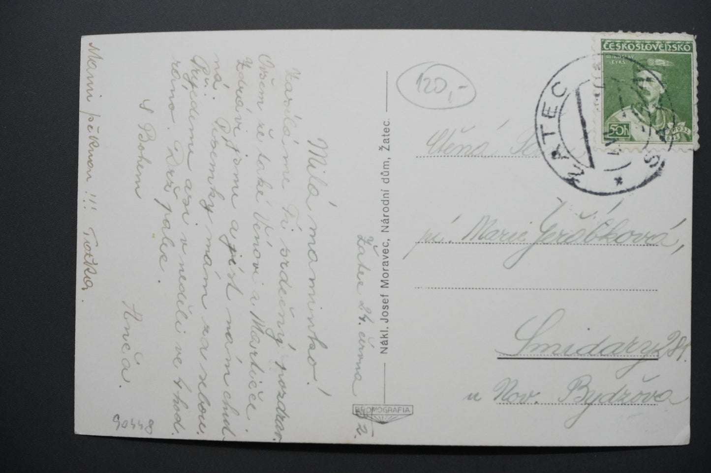 Pohlednice Žatec – náměstí (x9921)