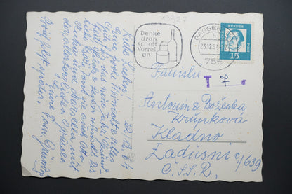 Pohlednice Frohe Weihnachten – Veselé Vánoce (x9927)