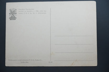 Pohlednice Prezident na sletišti r. 1926, vítání (x9936)