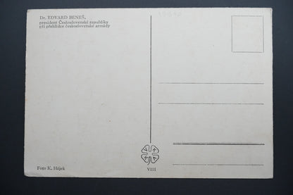 Pohlednice Dr. Beneš – přehlídka armády (x9940)