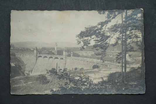 Pohlednice Sabská nádrž v Těšnově u Dvora Králové x9979