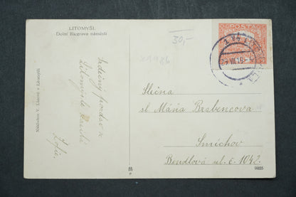 Pohlednice Lytomyšl Dolní Rigerovo náměstí x9986