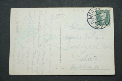 Pohlednice Lytomyšl Pomník J.A.Komenského a Smetanův dům x9987