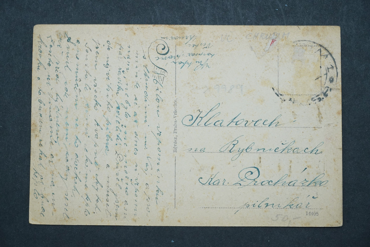 Pohlednice Chrudim Náměstí x9989