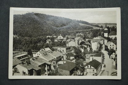 Postcard Hronov - View of the upper part of the city from the tower x10002