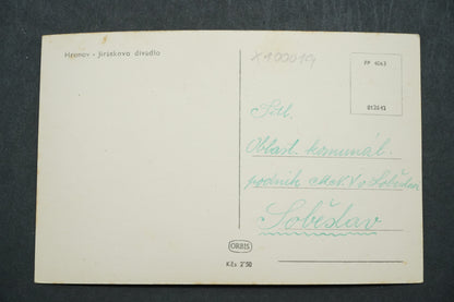Postcard Hronov - Jirásek Theatre x10019