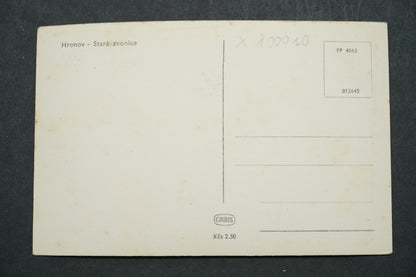 Postcard Hronov - Old bell tower x10020