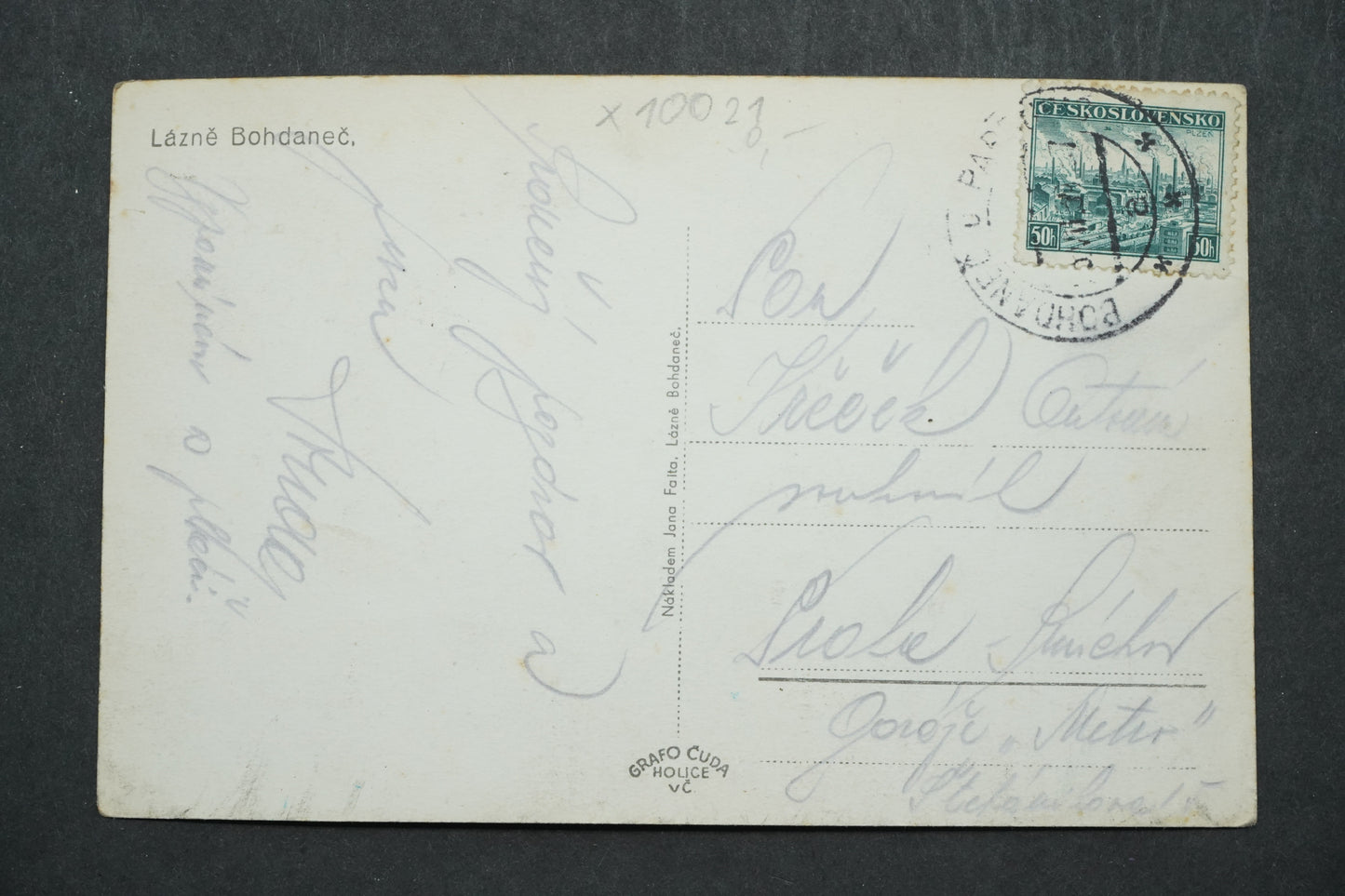 Postcard Spa Bohdaneč x10021