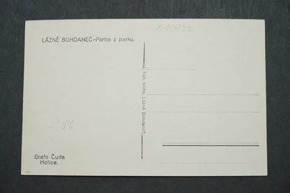 Pohlednice Lázně Bohdaneč Partie z parku x10022