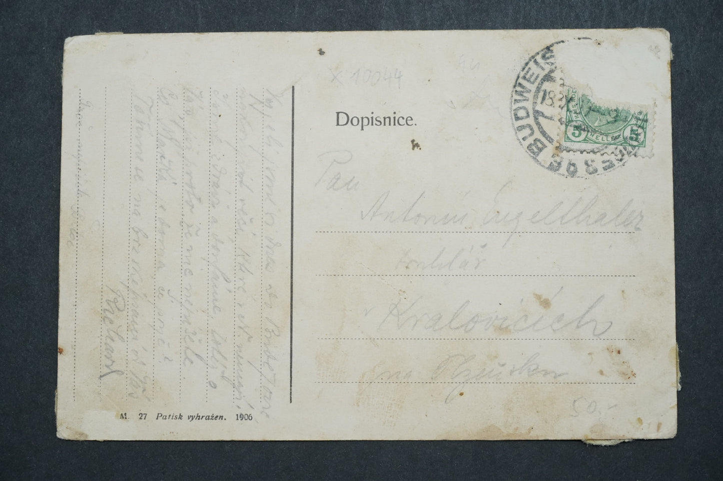 Postcard Ceske Budejovice x10044