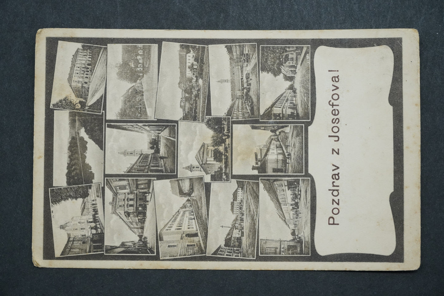 Postcard Greetings from Josefov collage x10064