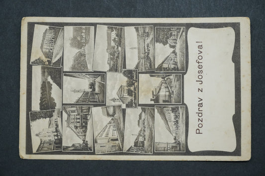 Postcard Greetings from Josefov collage x10064