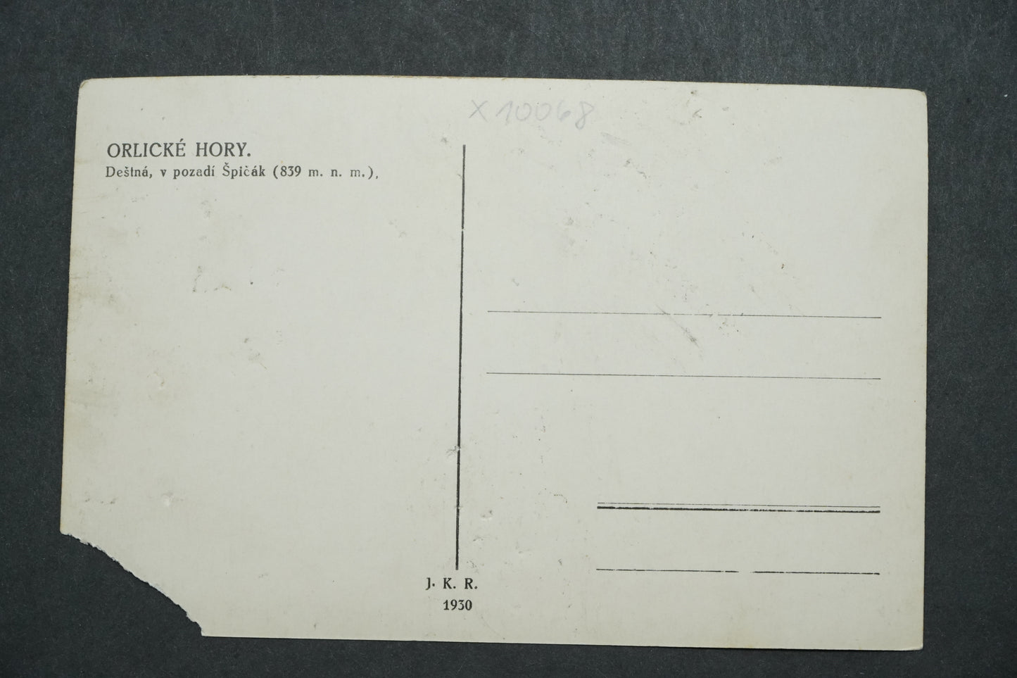 Pohlednice Orlické Hory v pozadí Špičák x10068
