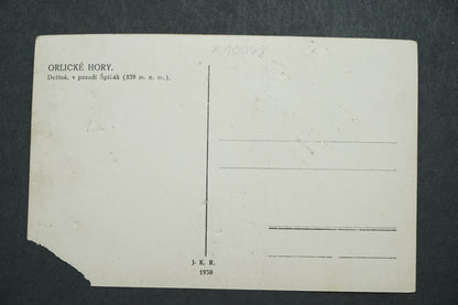 Pohlednice Orlické Hory v pozadí Špičák x10068
