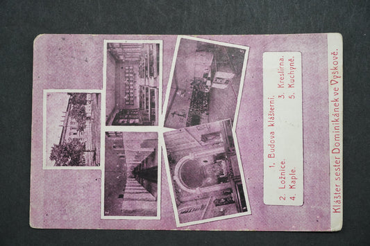 Pohlednice Klášter sester Dominikánek ve Vyškově koláž x10071