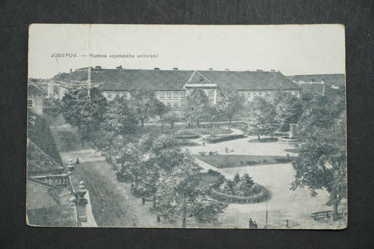 Pohlednice Josefov - budova vojenského velitelství x10073