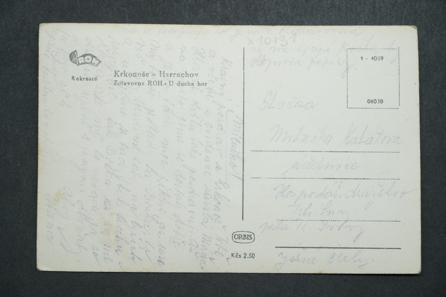 Pohlednice Krkonoše Harachov x10131