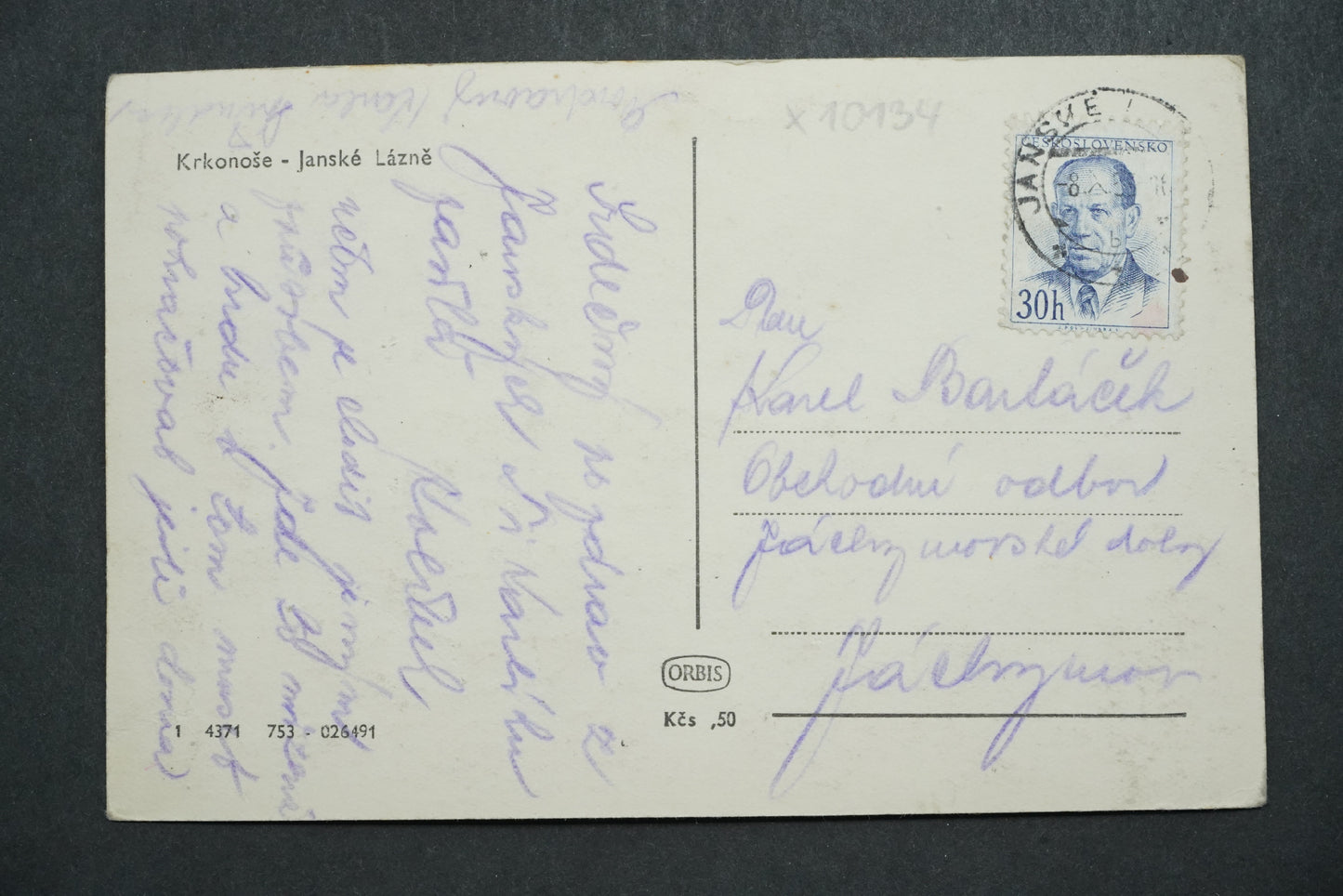 Pohlednice Krkonoše - Jánské Lázně x10134
