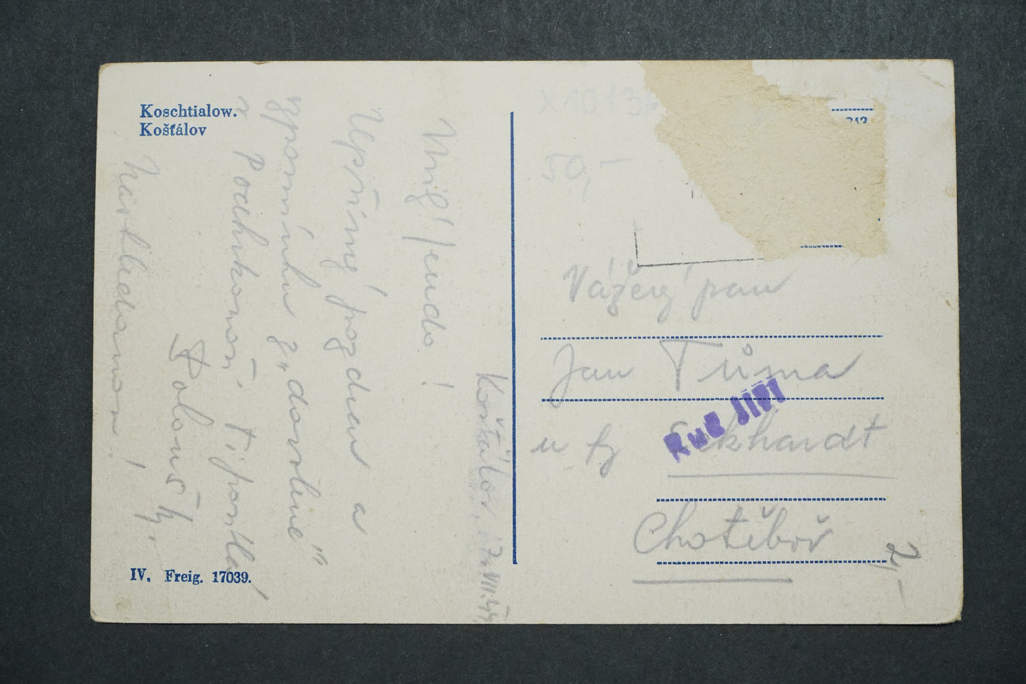 Pohlednice Košťálov x10136