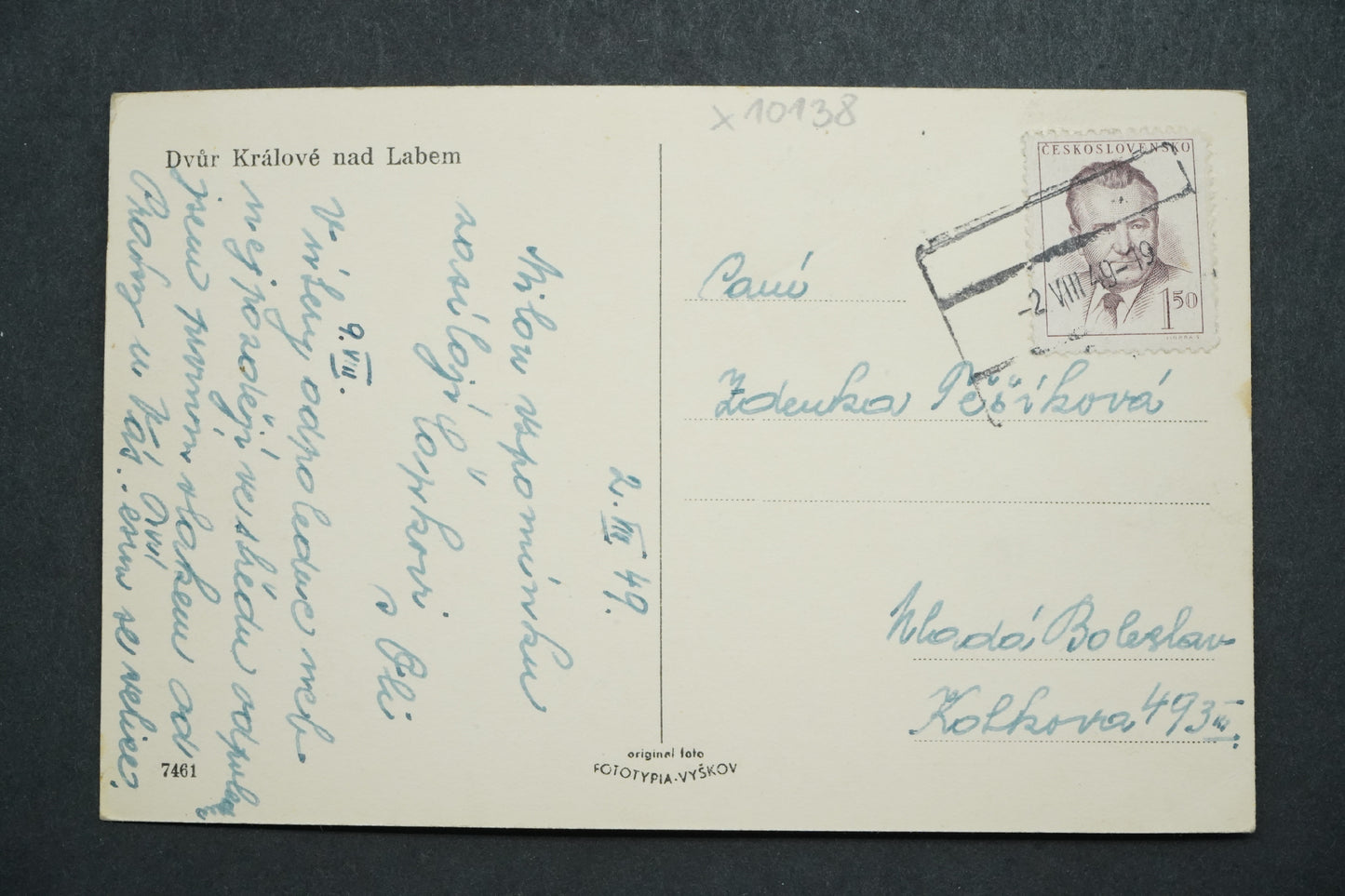 Pohlednice Dvůr Králové nad Labem x10138