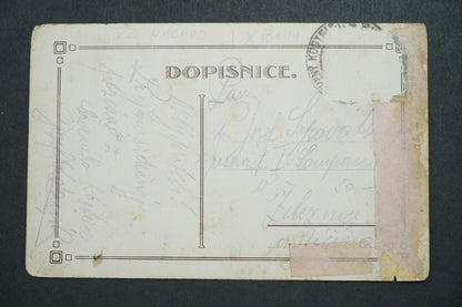 Postcard Red Church x10144