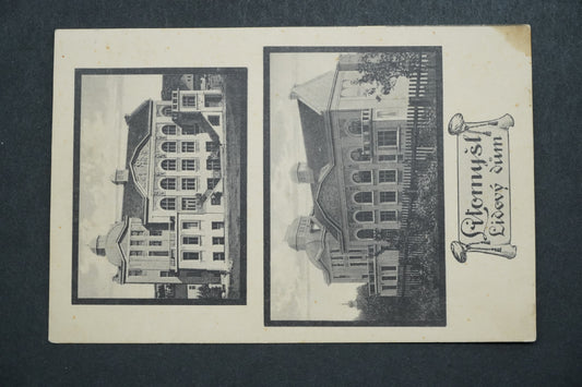 Postcard Litomyšl People's House x10147