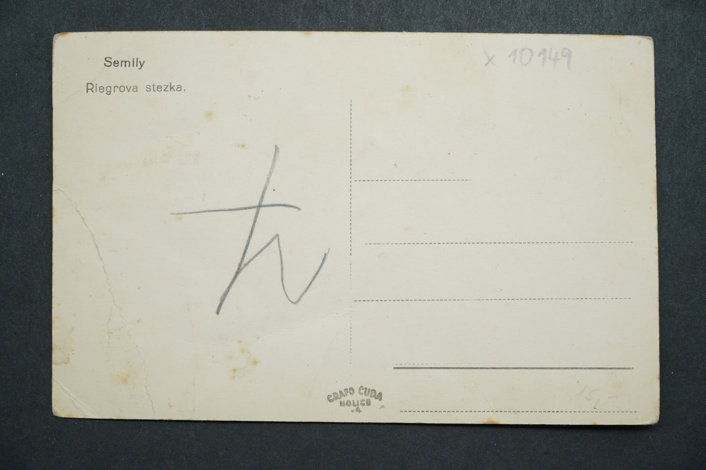 Postcard Semily x10149