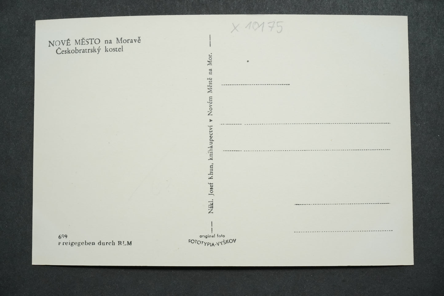 Pohlednice Nové Město na Moravě Českobratrský kostel x10175