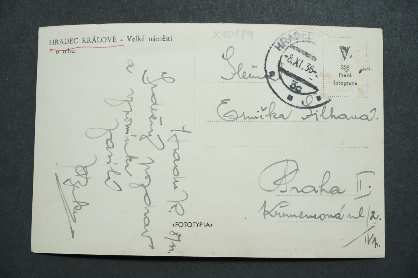 Pohlednice Hradec Králové x10189