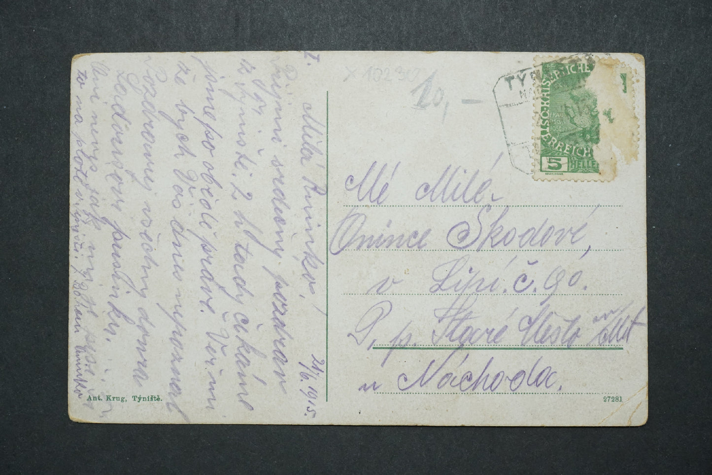 Pohlednice Týniště x10230