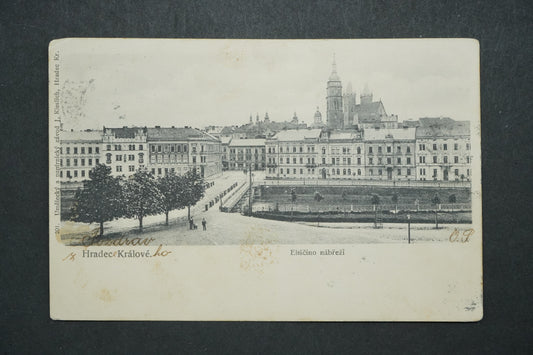 Pohlednice Hradec Králové Eliščino nábřeží x10232