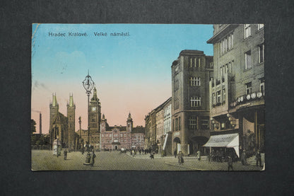 Pohlednice Hradec Králové. Velké náměstí x10240